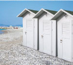 Cabine lido balneare mt. 1,25 x 1,00 sp. cm. 2,0 h. 230/200